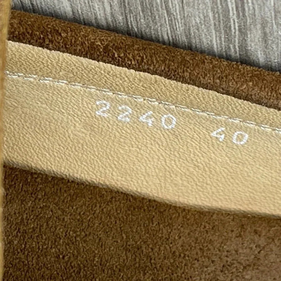 Faconnable Shoes Mens Size 7/40 Moccasin Slip On Driving Loafers Suede Brown - Picture 11 of 11